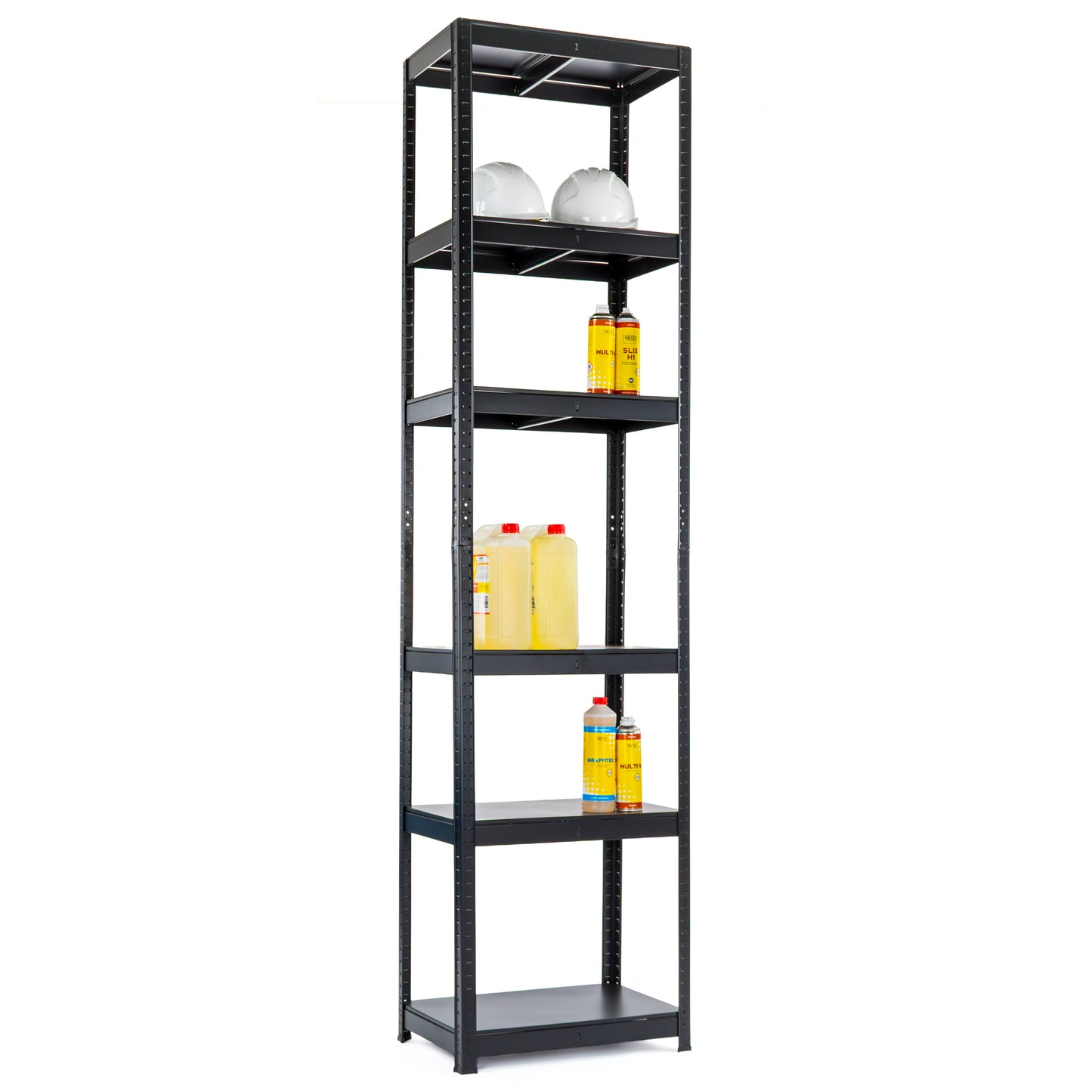 484 lakovany celokovovy regal mamutex standard 2400x600x400 mm 6 polic nosnost 720 kg