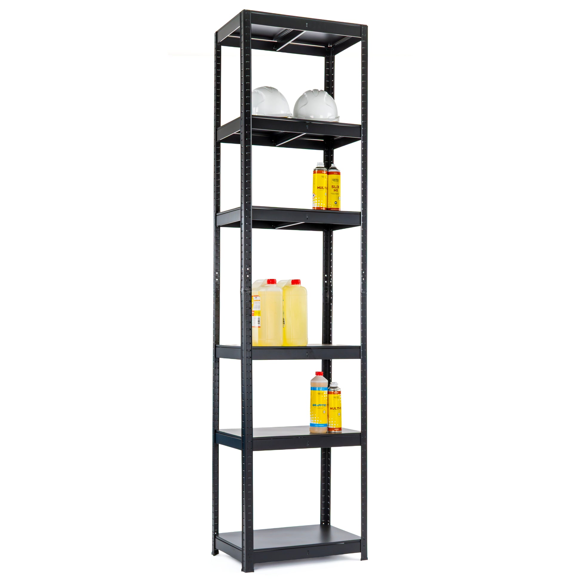 484 lakovany celokovovy regal mamutex standard 2400x600x400 mm 6 polic nosnost 720 kg